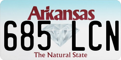 AR license plate 685LCN