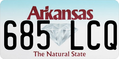 AR license plate 685LCQ