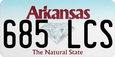 AR license plate 685LCS