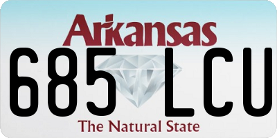 AR license plate 685LCU