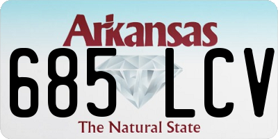 AR license plate 685LCV