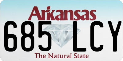 AR license plate 685LCY