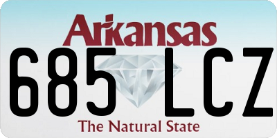 AR license plate 685LCZ