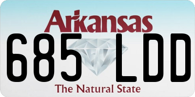 AR license plate 685LDD
