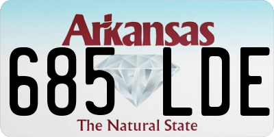AR license plate 685LDE