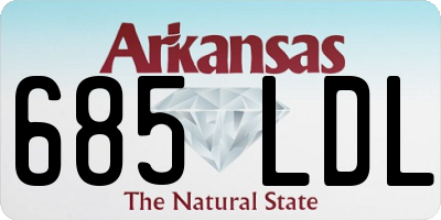 AR license plate 685LDL