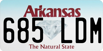 AR license plate 685LDM