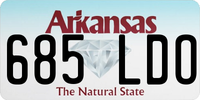 AR license plate 685LDO