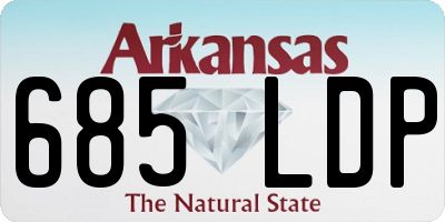 AR license plate 685LDP