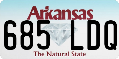 AR license plate 685LDQ