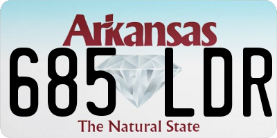 AR license plate 685LDR