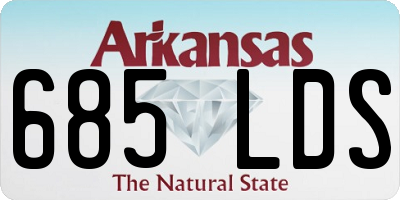 AR license plate 685LDS