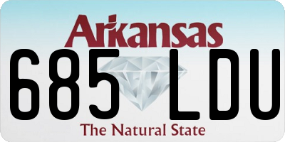 AR license plate 685LDU