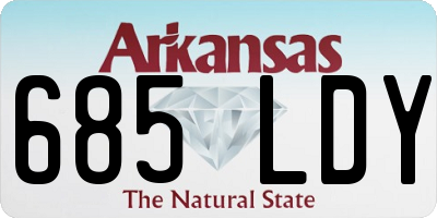 AR license plate 685LDY