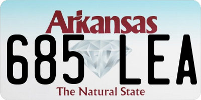 AR license plate 685LEA