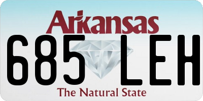 AR license plate 685LEH