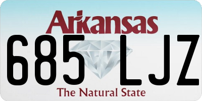 AR license plate 685LJZ