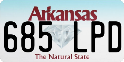 AR license plate 685LPD