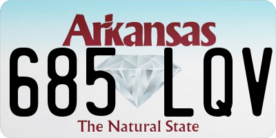 AR license plate 685LQV