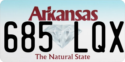 AR license plate 685LQX