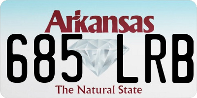 AR license plate 685LRB