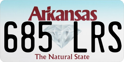 AR license plate 685LRS