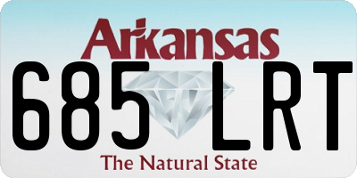 AR license plate 685LRT