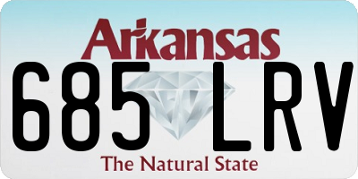 AR license plate 685LRV