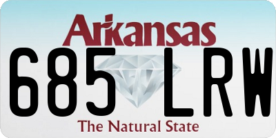 AR license plate 685LRW