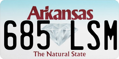 AR license plate 685LSM