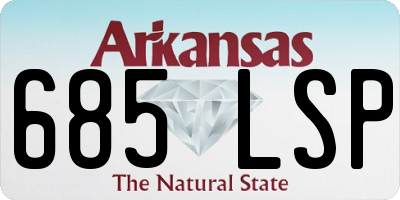 AR license plate 685LSP