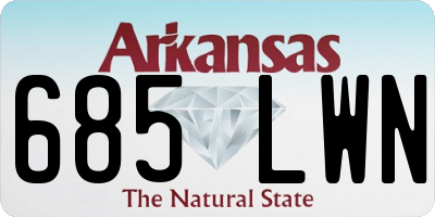 AR license plate 685LWN