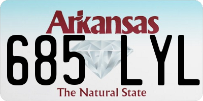AR license plate 685LYL