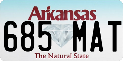 AR license plate 685MAT