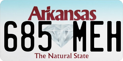AR license plate 685MEH