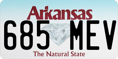 AR license plate 685MEV