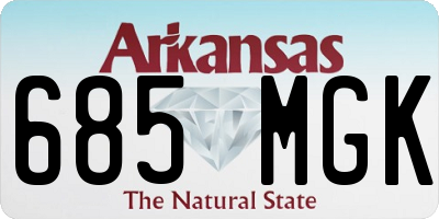 AR license plate 685MGK