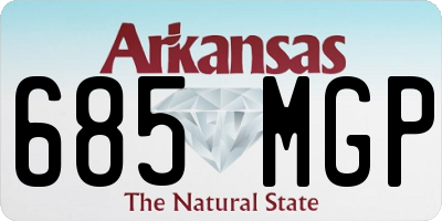AR license plate 685MGP