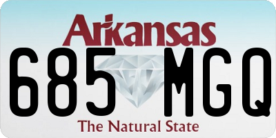 AR license plate 685MGQ