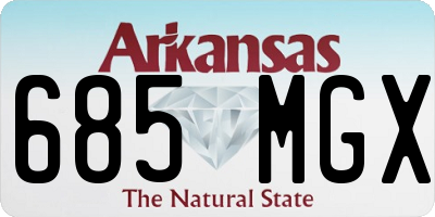 AR license plate 685MGX