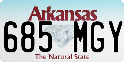 AR license plate 685MGY