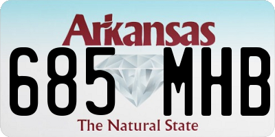 AR license plate 685MHB