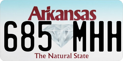 AR license plate 685MHH