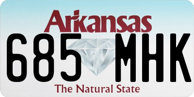 AR license plate 685MHK