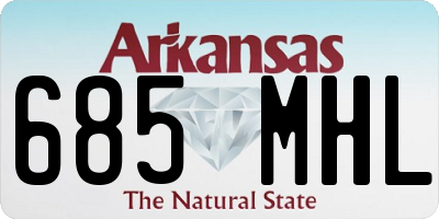 AR license plate 685MHL