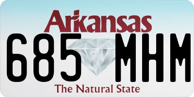 AR license plate 685MHM