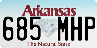 AR license plate 685MHP