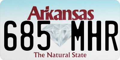 AR license plate 685MHR
