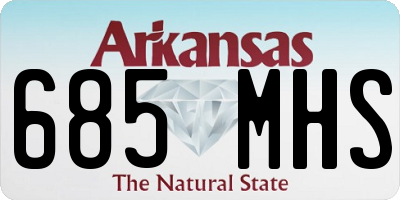 AR license plate 685MHS