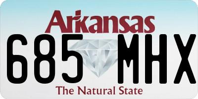AR license plate 685MHX